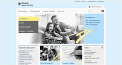 Desktop Screenshot of bankimthal.clientis.ch