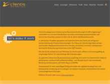 Tablet Screenshot of clientis.com